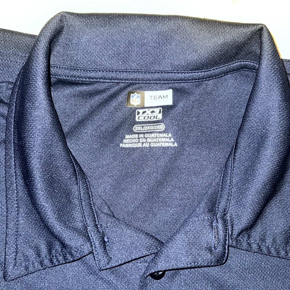 Men's Navy New England patriots Polo Shirt - Picture 3 of 3